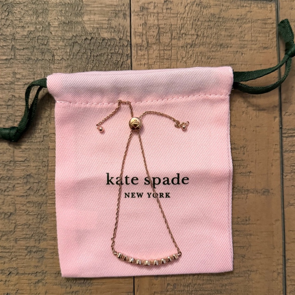 Kate Spade Rose Gold Slider Bracelet